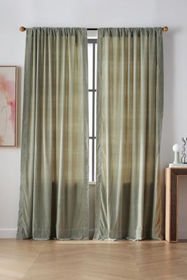 Trova Washed Velvet Curtain