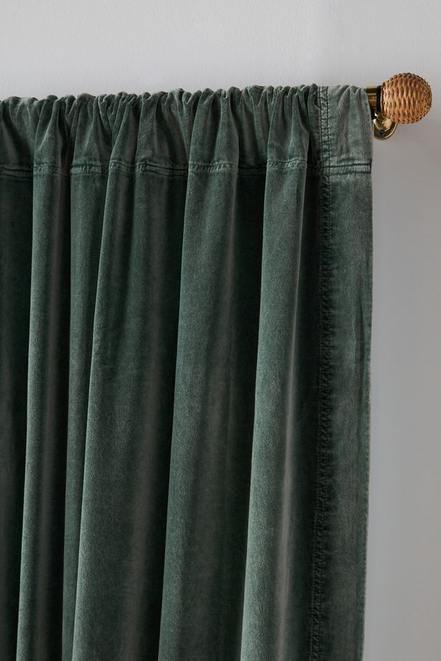 Trova Washed Velvet Curtain #3
