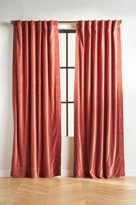 Anthropologie Velvet Trova Curtain