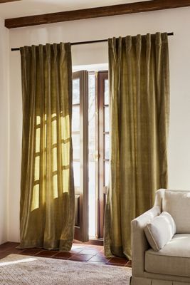 Trova Washed Velvet Curtain