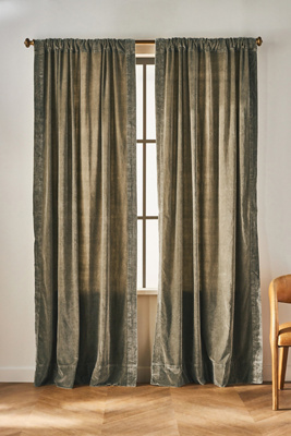 Anthropologie Velvet Trova Curtain