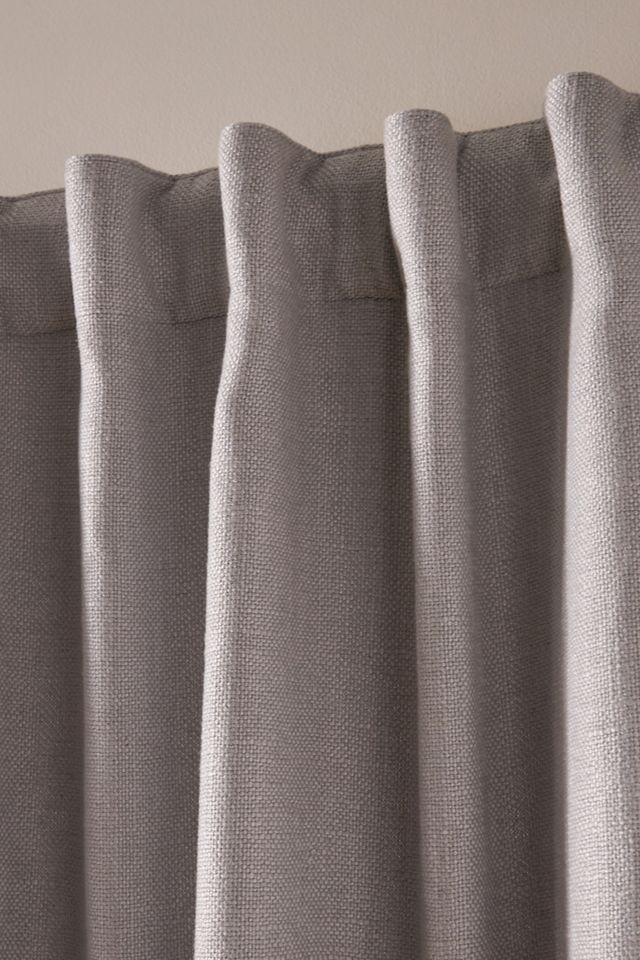 Luxe Linen Blend Woven Blackout Curtain #1