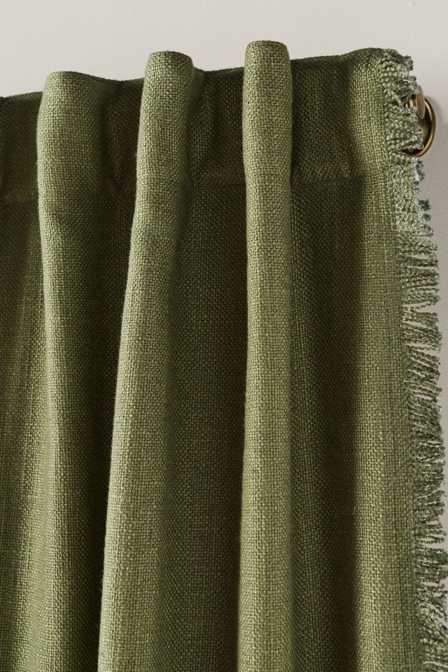 Luxe Linen Blend Woven Blackout Curtain #1