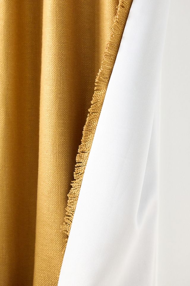 Luxe Linen Blend Woven Blackout Curtain #2