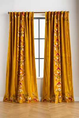 Anthropologie Ikat Blossom popular Curtain Panel 96x50” NWT Retail $148