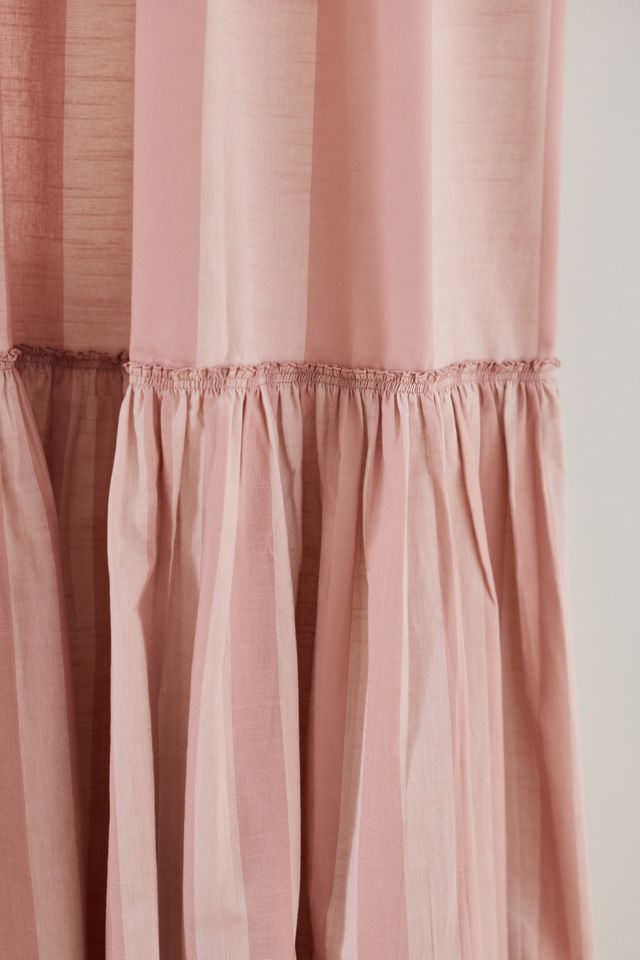 Peggy Cotton Ruffle Striped Curtain #1