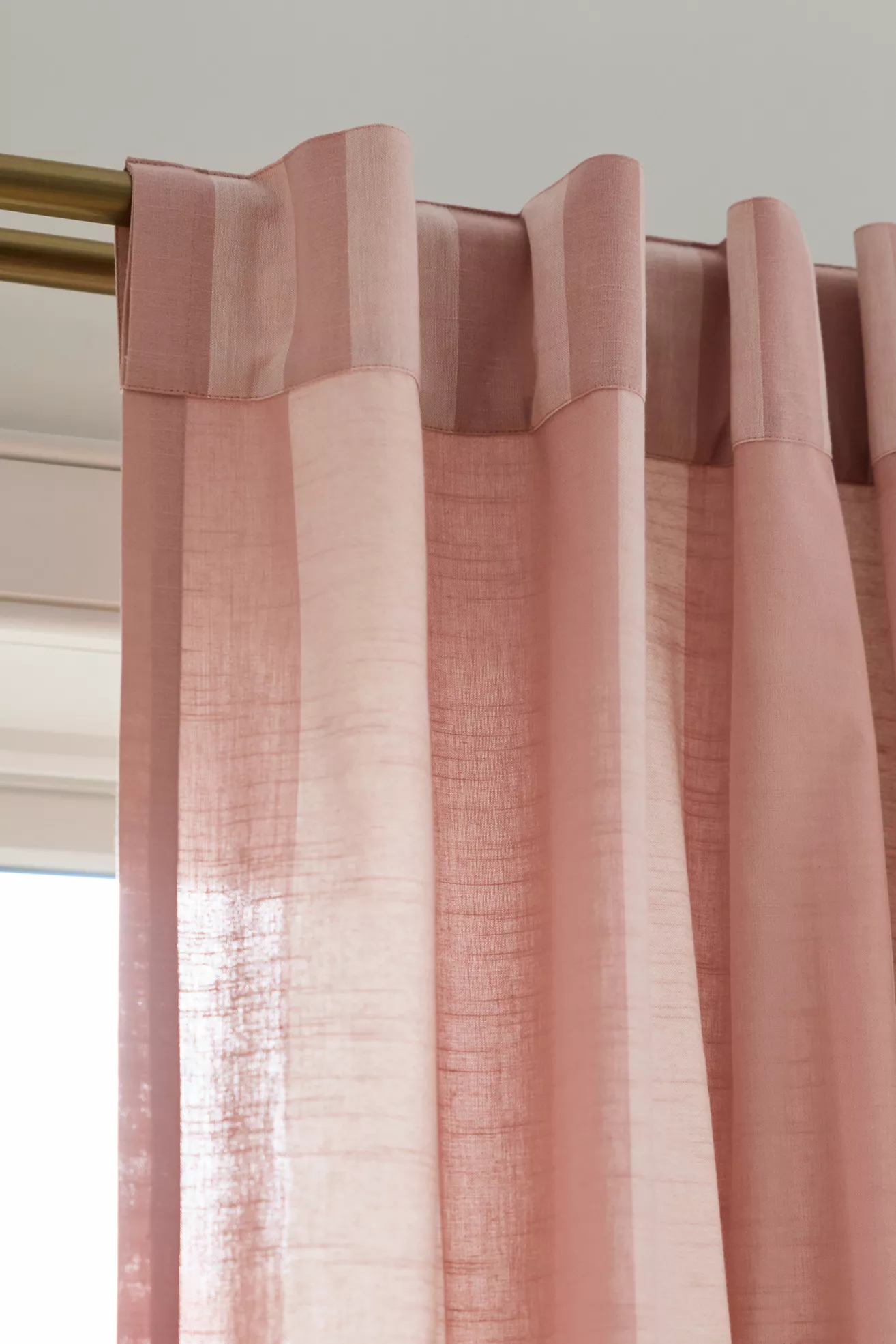 Peggy Cotton Ruffle Striped Curtain - thumbnail 8