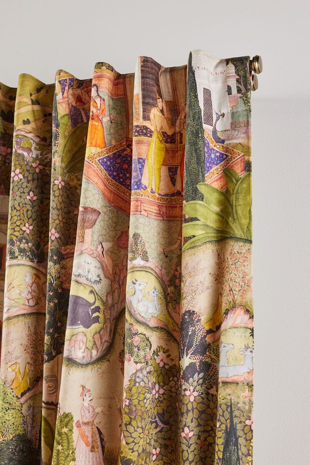 MINDTHEGAP Gardens of Jaipur Cotton Printed Curtain #1
