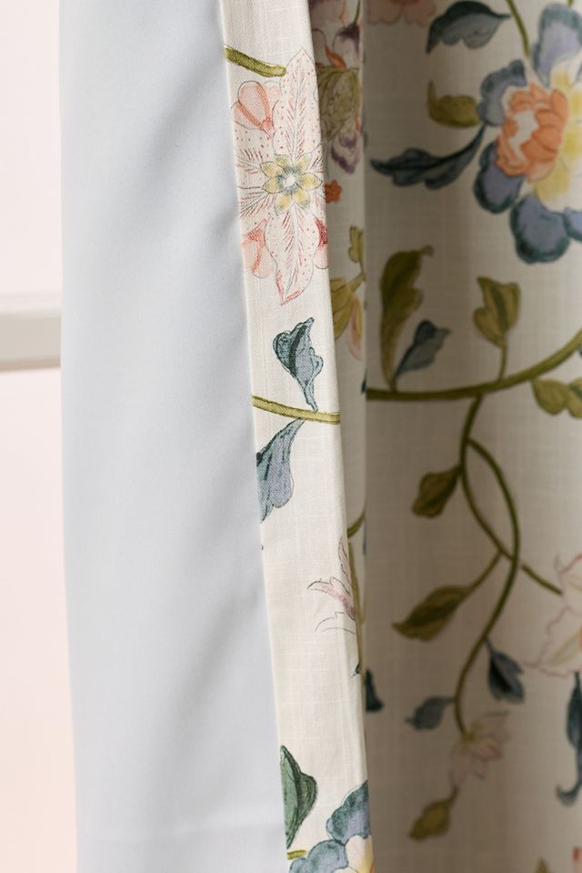 Hattie Organic Cotton Floral Printed Blackout Curtain #2