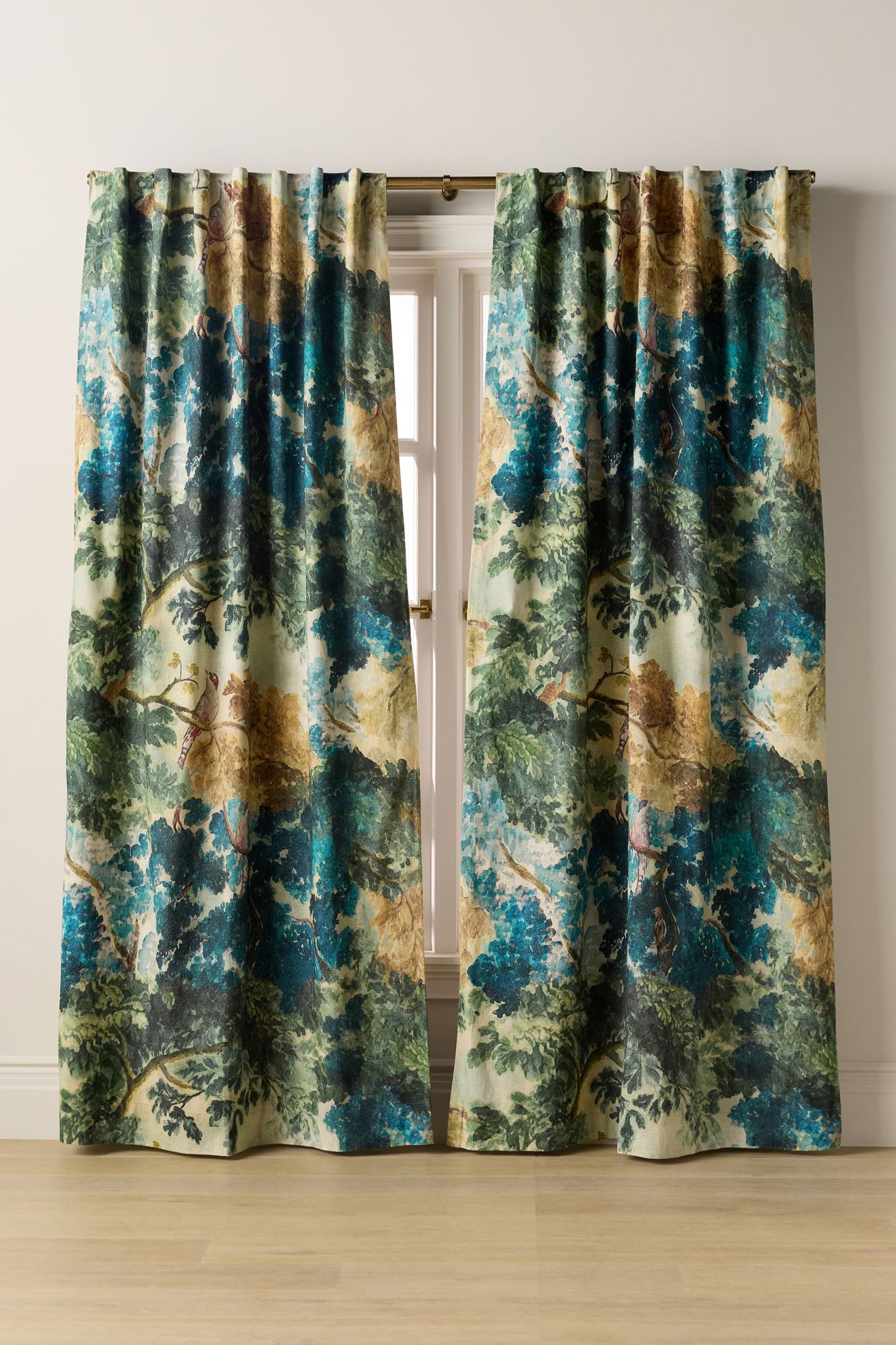 Judarn Printed Cotton Blackout Curtain - Judarn, 108" X 50"