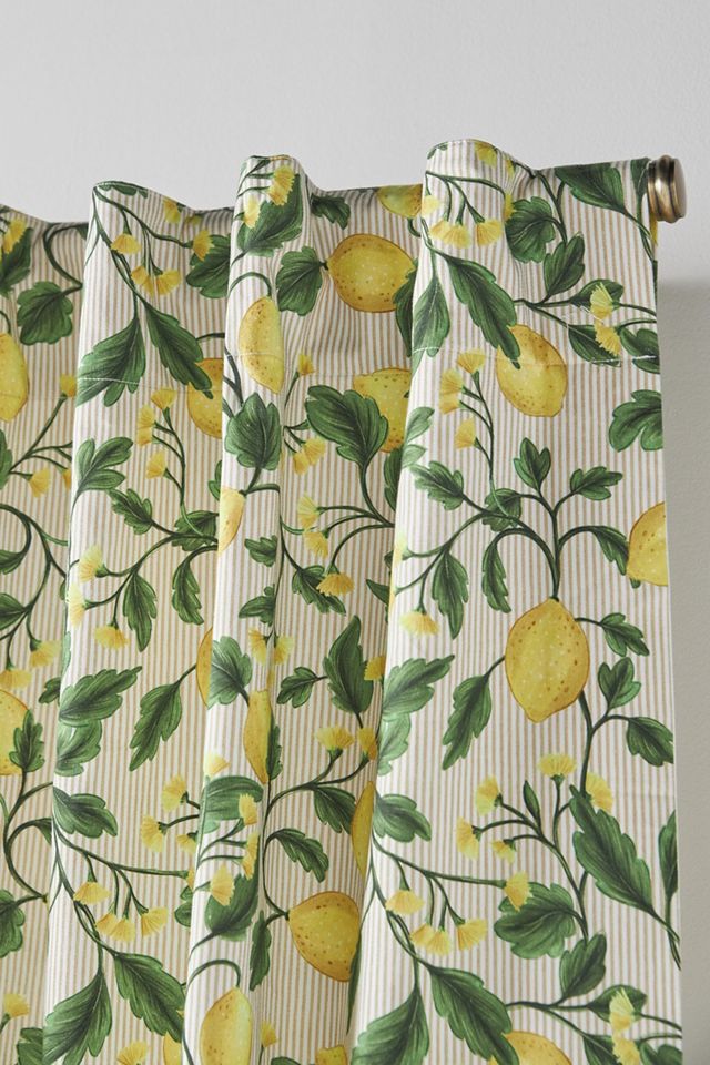 Iluka Cotton Lemons Curtain #1