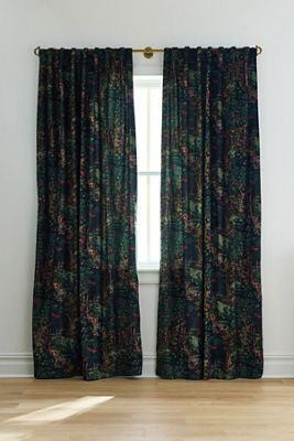 Edith Cotton Velvet Printed Curtain