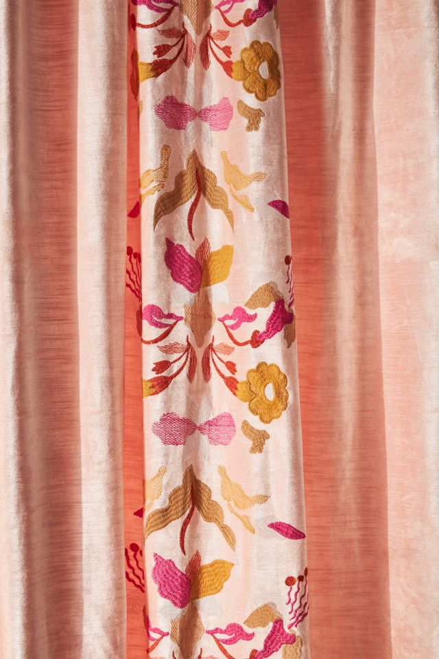 Embroidered Fiori Curtain