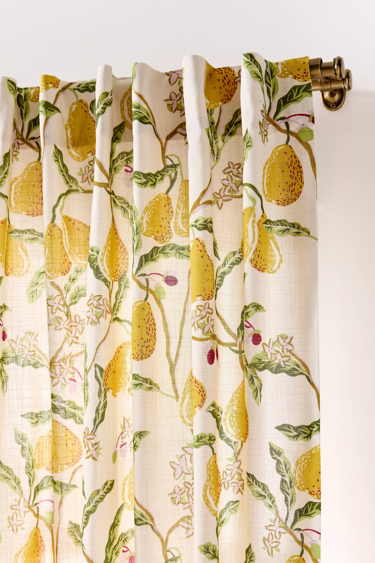 Pera Cotton Pear Printed Curtain - thumbnail 5