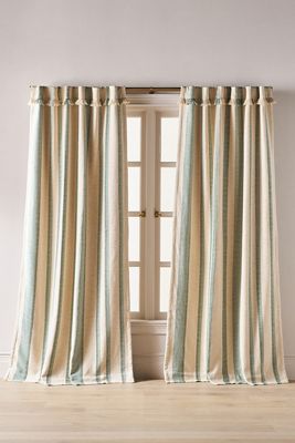 Woven Rugby Stripe Curtain