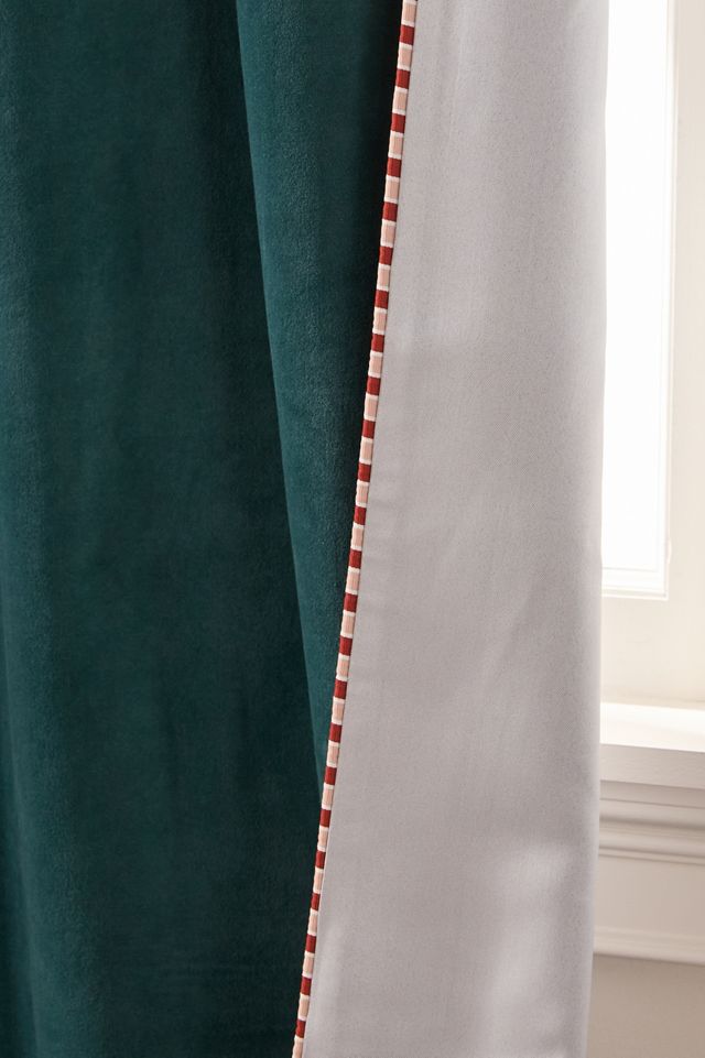 Milo Velvet Blackout Piped Curtain #3
