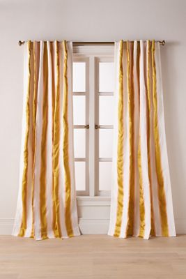 Woven Rugby Stripe Curtain