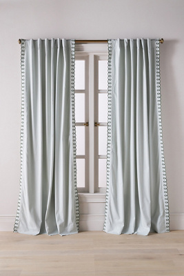 Maeve By Anthropologie Loop Embroidered Cotton Curtain