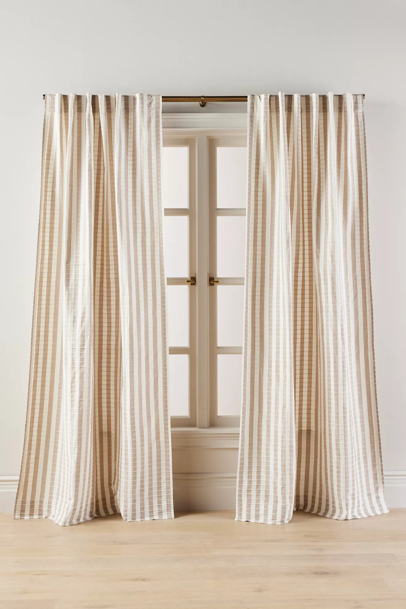 Cotton Woven Stripe Curtain - thumbnail 4