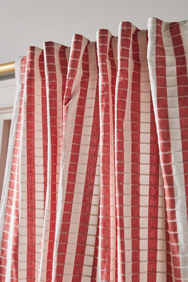 Cotton Woven Stripe Curtain #1