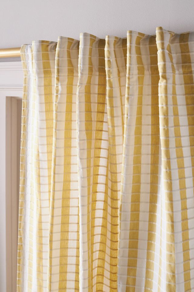 Tenda in Cotone a Righe Intrecciate Costanza #1