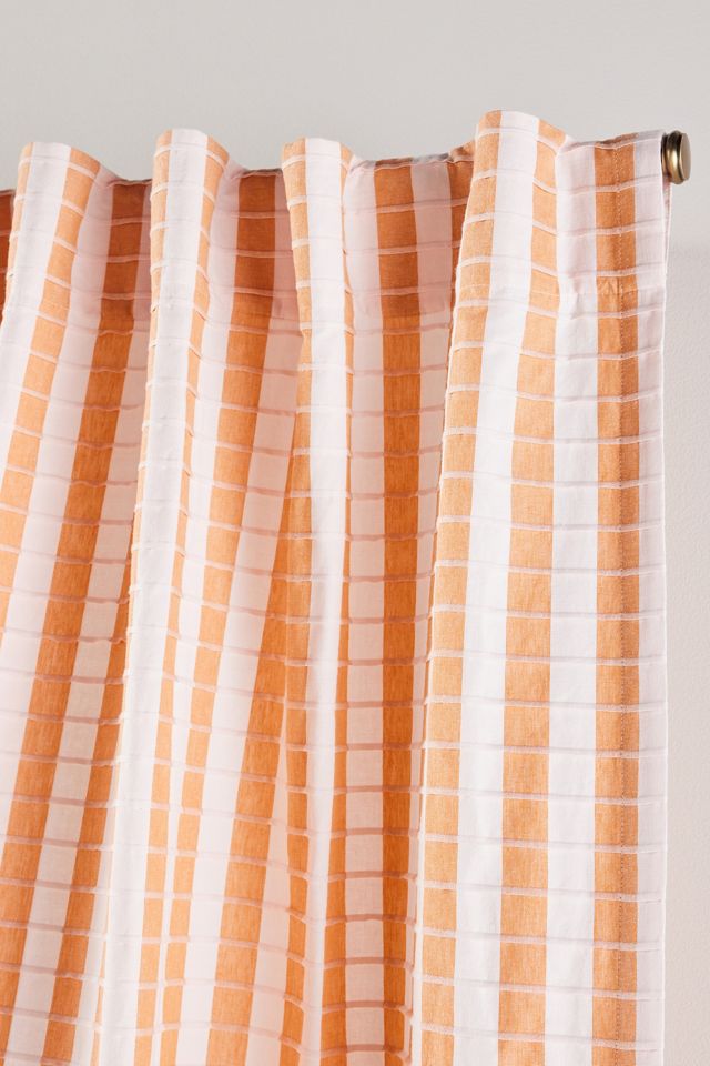 Cotton Woven Stripe Curtain #1