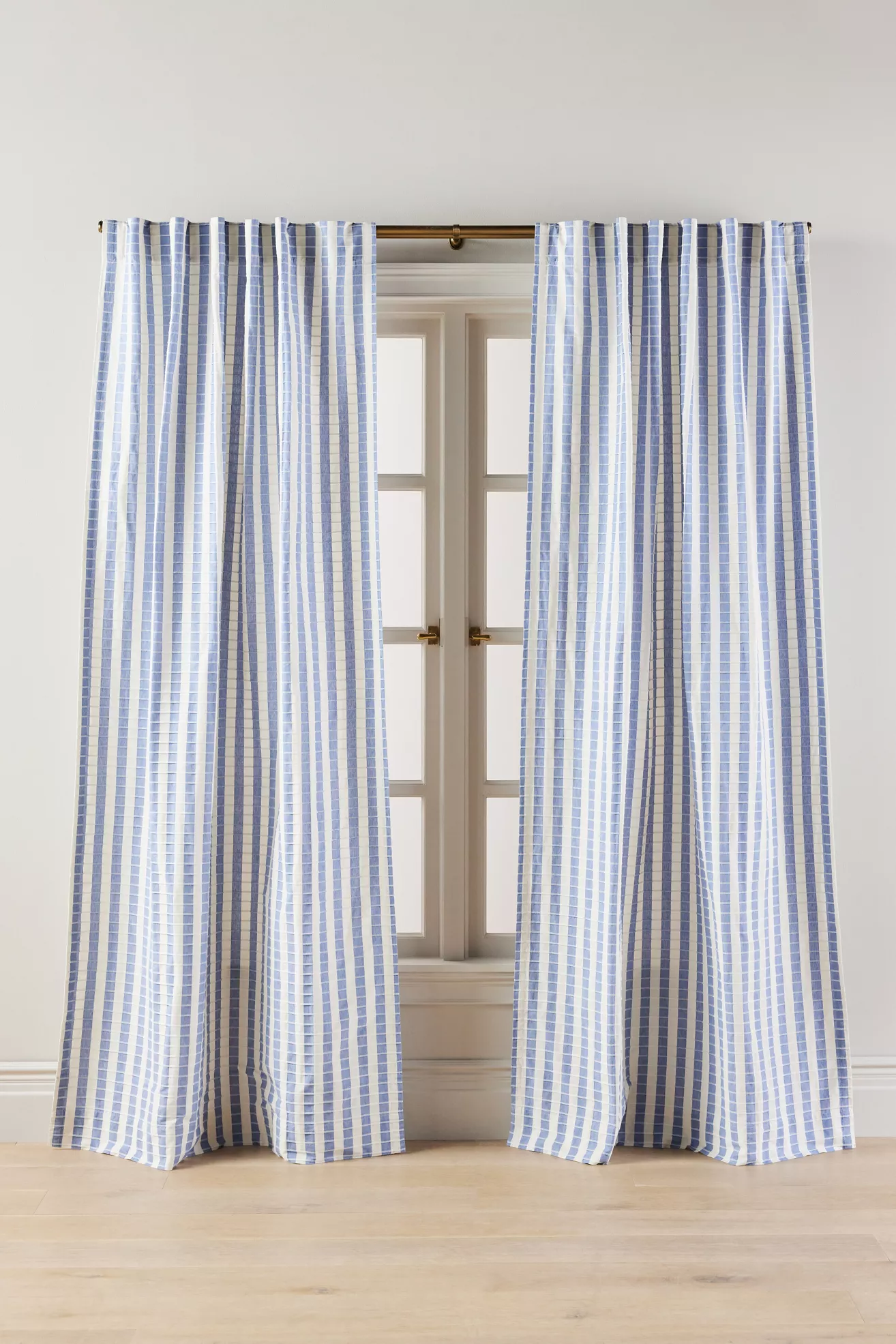 Cotton Woven Stripe Curtain - thumbnail 2