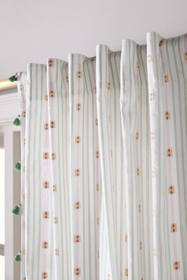 Nera Woven Tasseled Curtain #1