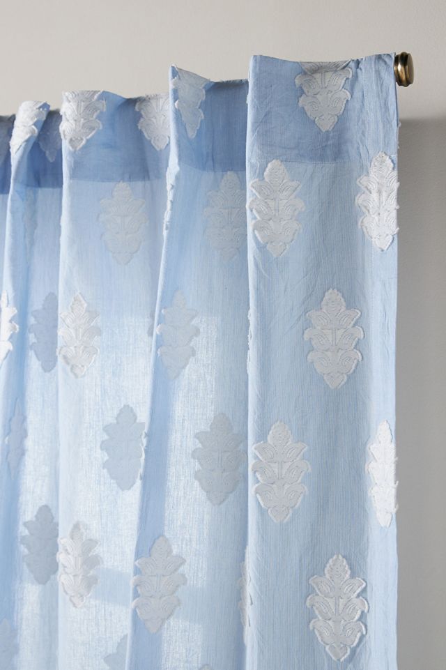 Azia Cotton Clipped Jacquard Curtain #1