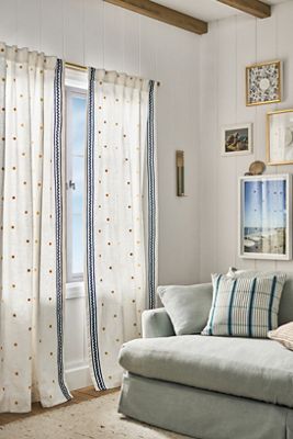 Icon Cotton Embroidered Curtain