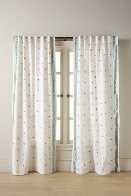 Icon Cotton Embroidered Curtain