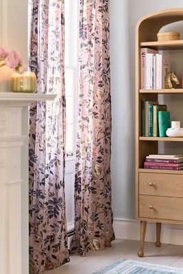 Seren Cotton Sheer Painterly Floral Curtain