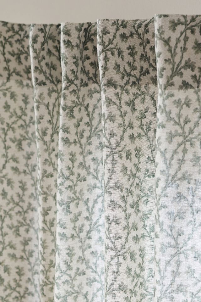 Irena Cotton Linen Floral Curtain #1