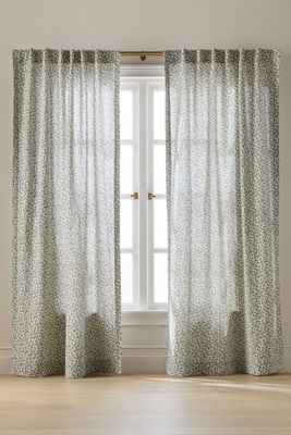 Irena Cotton Linen Floral Curtain