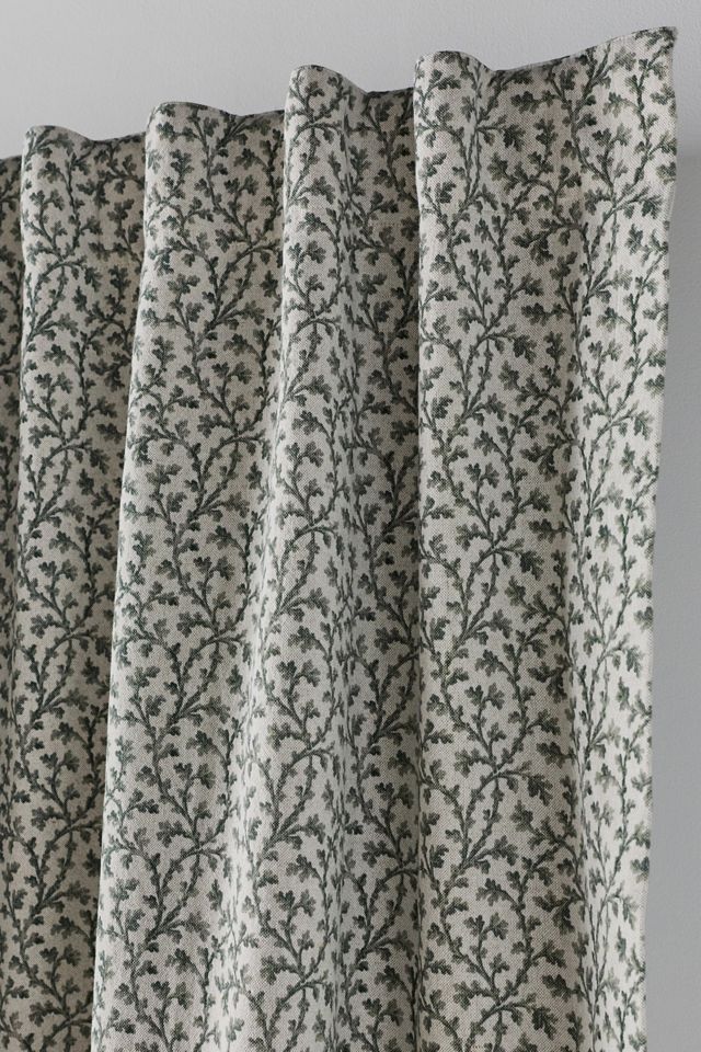 Irena Cotton Linen Floral Blackout Curtain #1