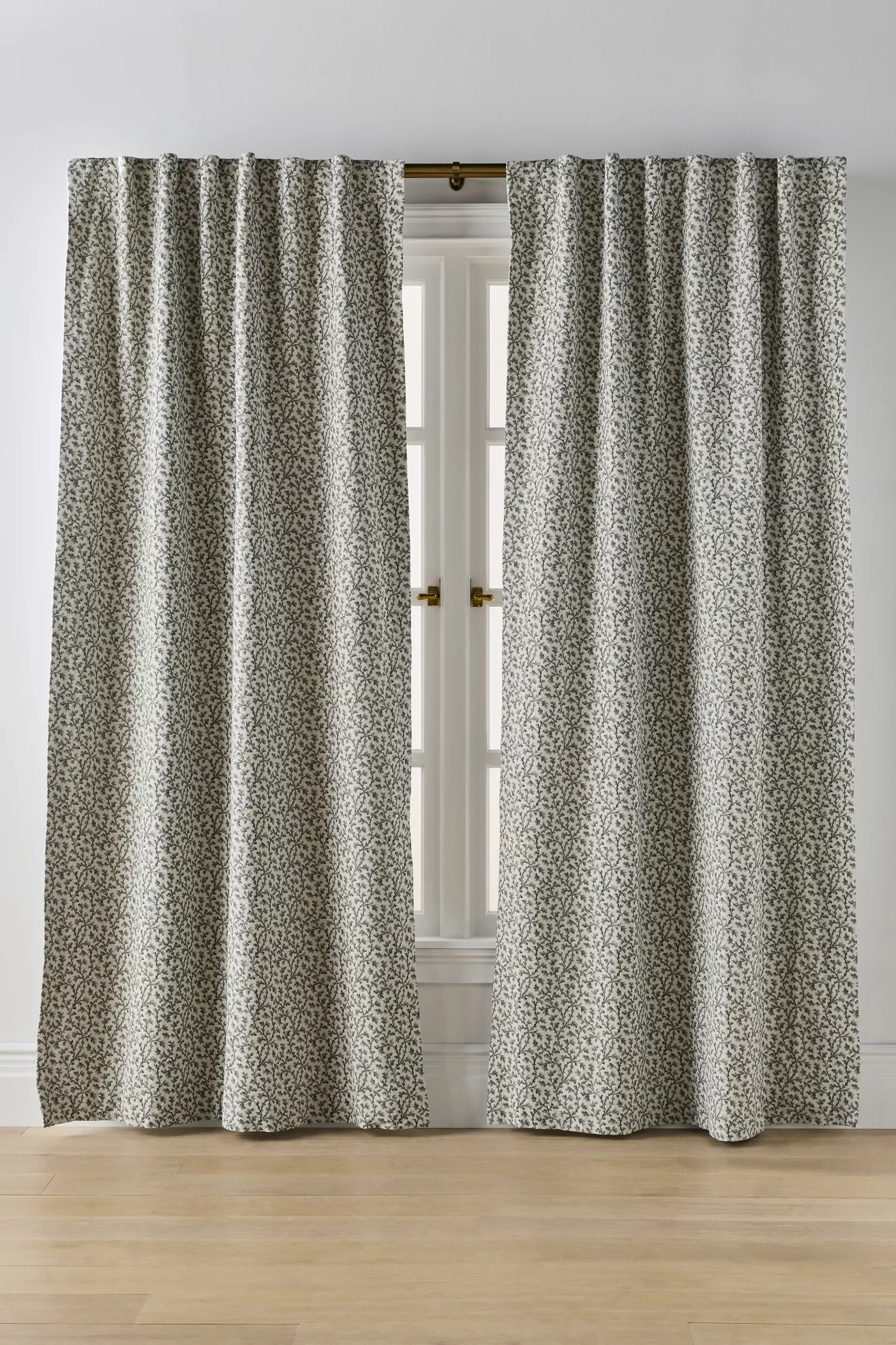 Irena Cotton Linen Floral Blackout Curtain