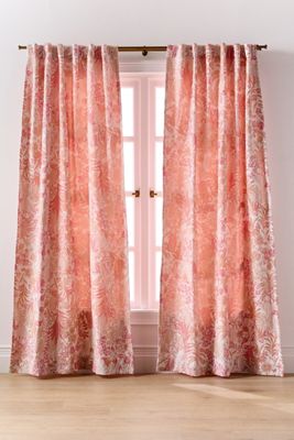 Vctops Tenda A Pannello In Cotone E Lino Rosso 150x221 Cm – Stile Classico A Strisce