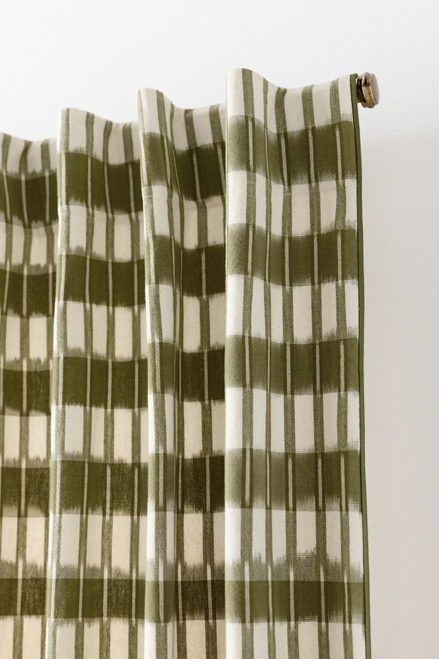 Selma Woven Cotton Striped Curtain #1