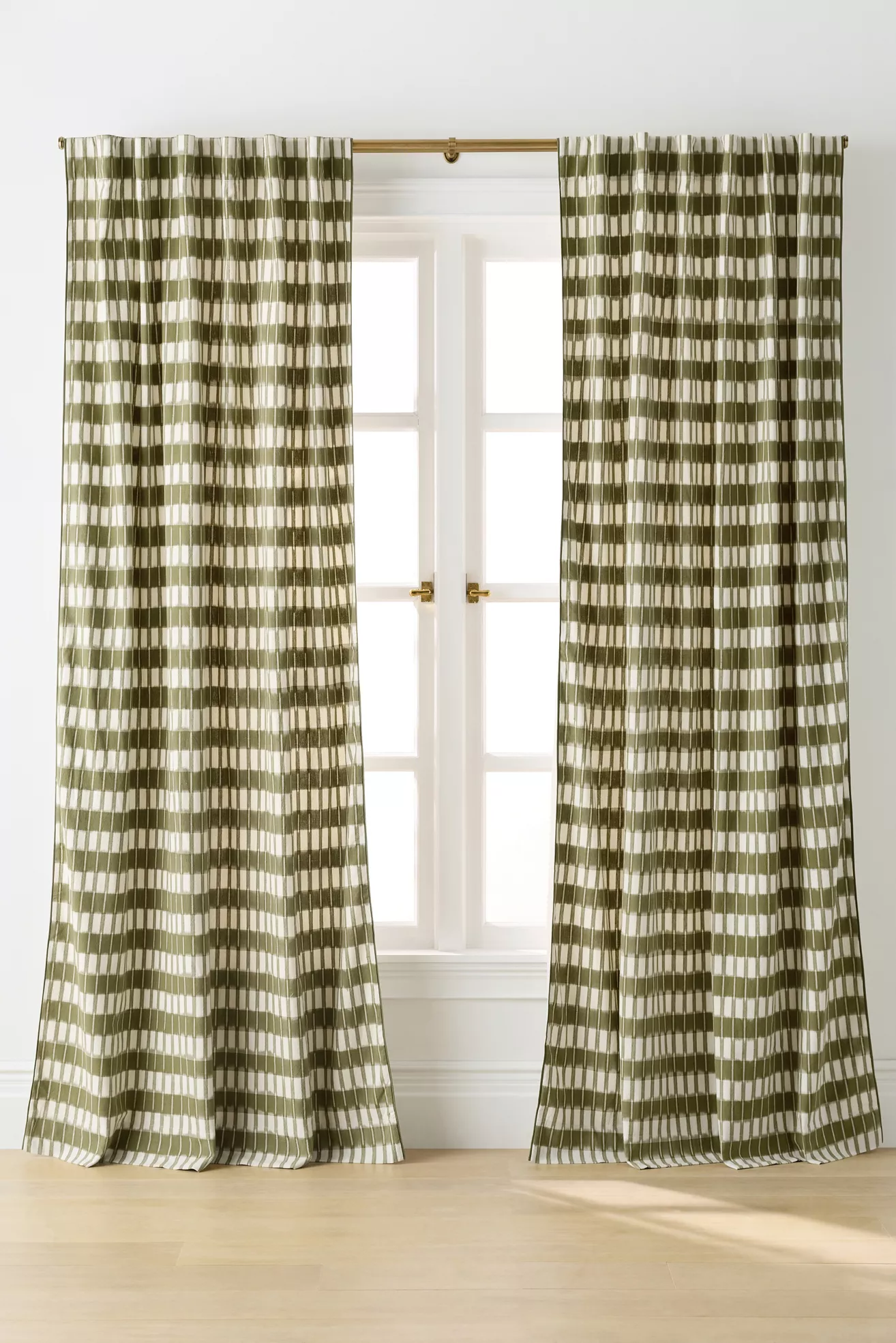 Selma Woven Cotton Striped Curtain