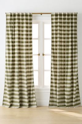 Selma Woven Cotton Striped Curtain