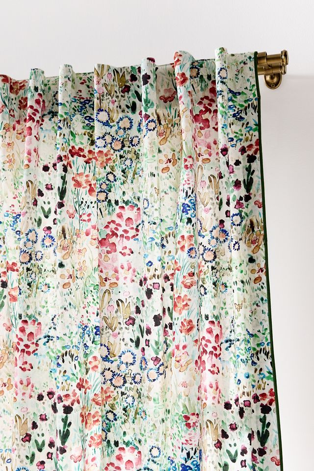 @nestingwithgrace Cotton Floral Printed Curtain #1