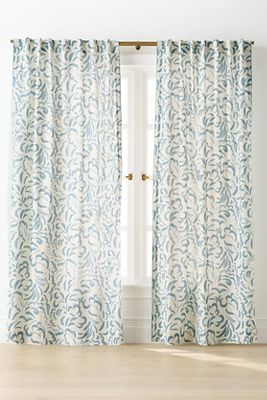 Claire de Quenetain Organic Cotton Squiggle Curtain