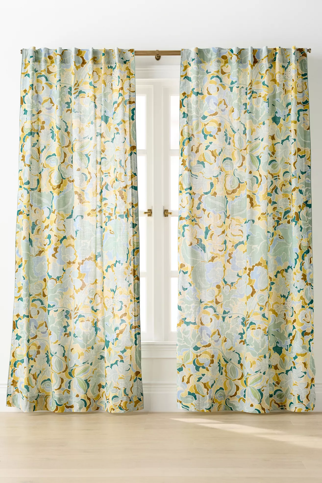 Claire de Quenetain Cotton Floral Printed Curtain