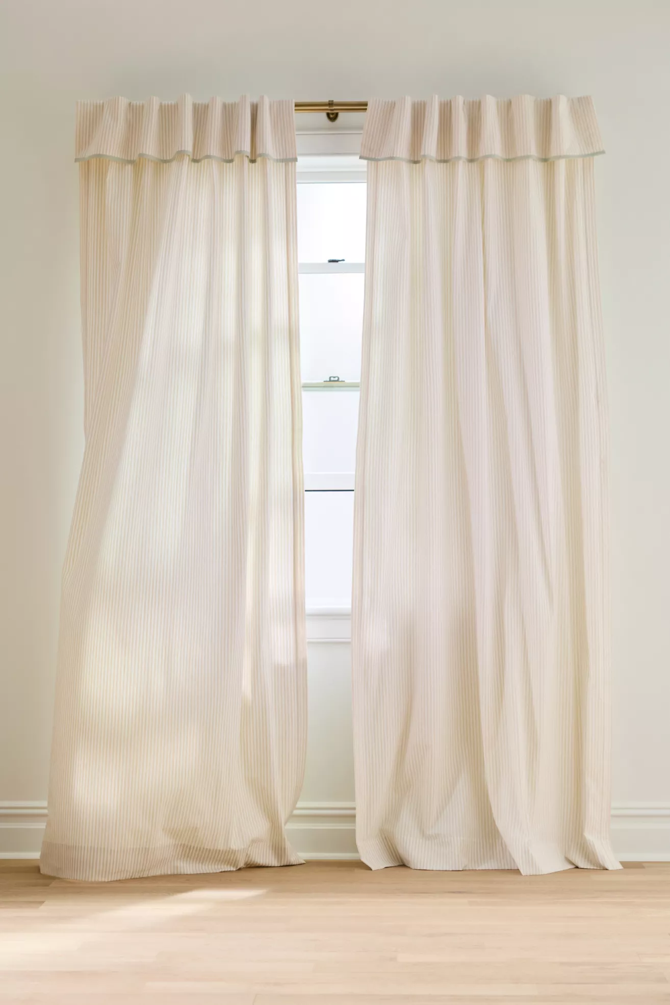 Darla Cotton Printed Striped Valance Curtain