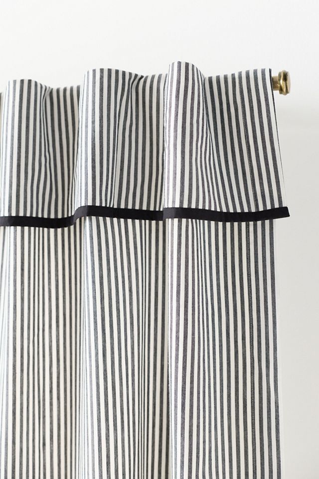 Darla Cotton Printed Striped Valance Curtain #1