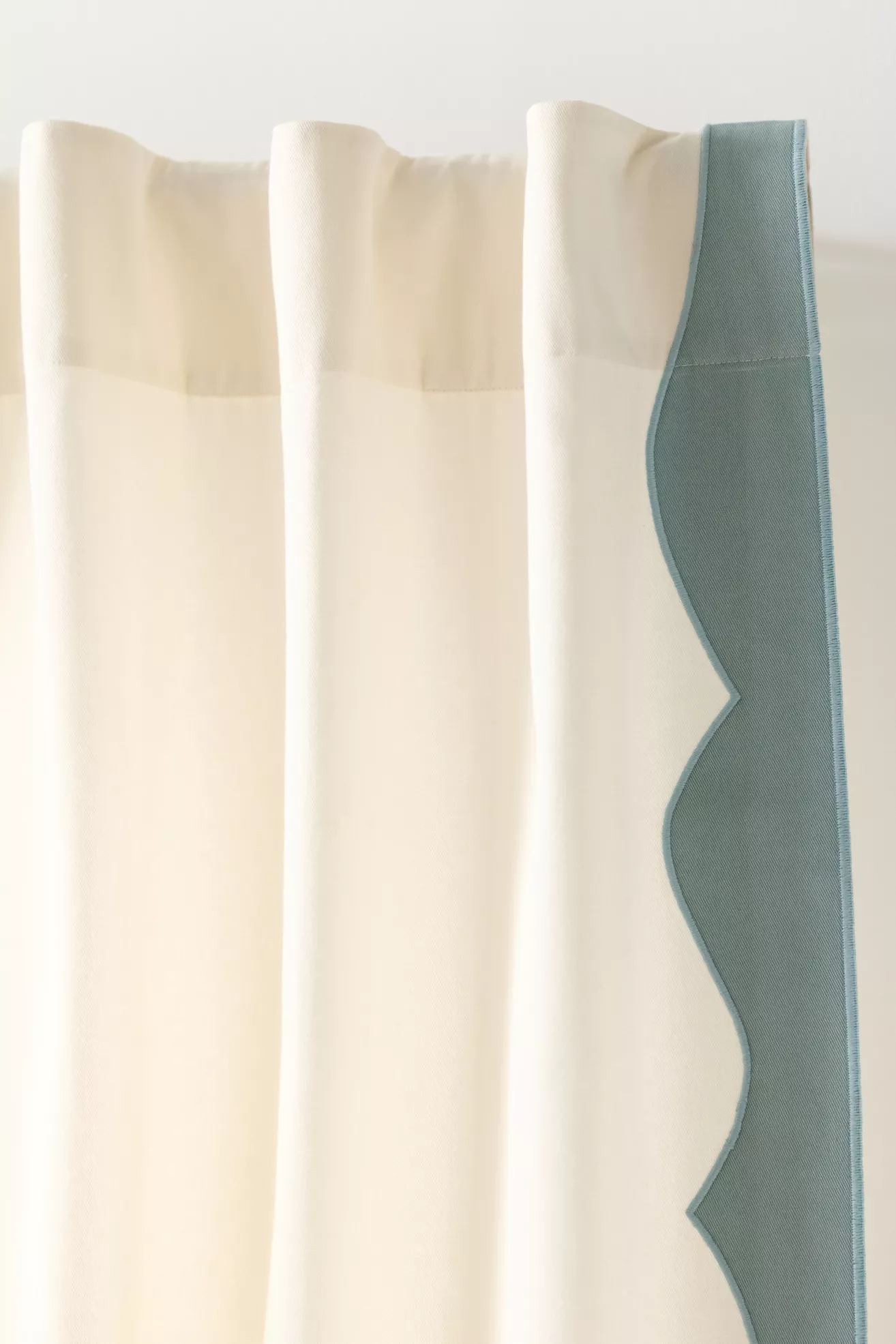 Penelope Wavy Border Cotton Curtain - thumbnail 4