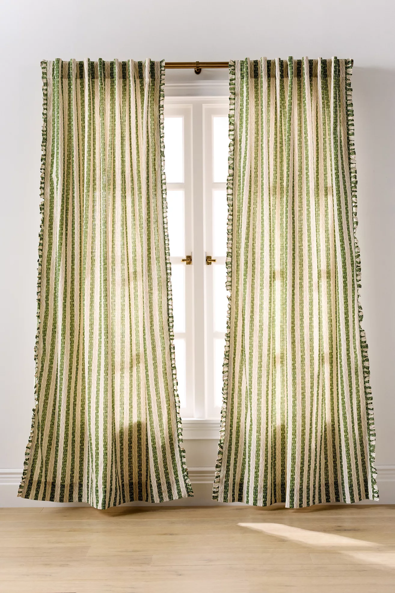 Ivy Cotton Striped Curtain - thumbnail 3