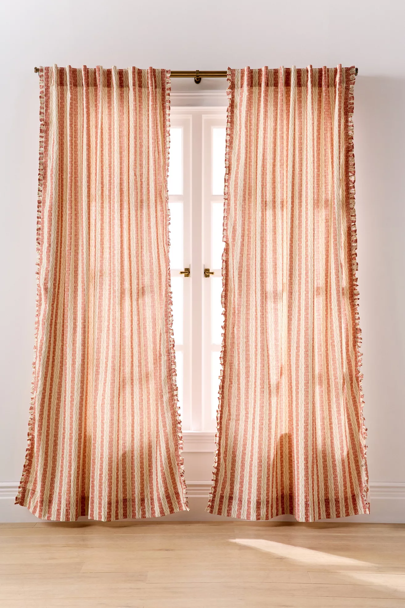 Ivy Cotton Striped Curtain