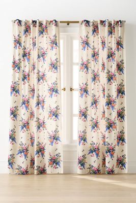 Rasmine Cotton Blend Floral Curtain
