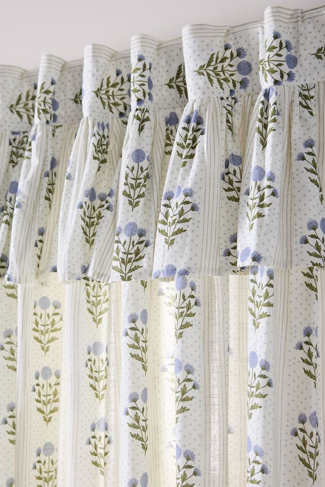 Eudora Cotton Printed Valence Curtain #1